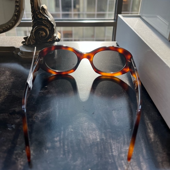 Celine triomphe oval sunglasses Havana - Picture 5 of 16